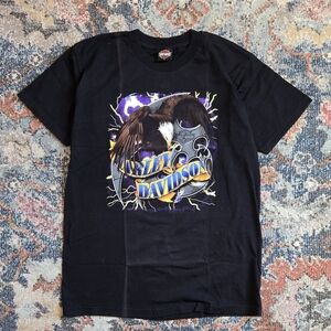 Y2K 2002 Harley Davidson Eagle T-Shirt Orlando